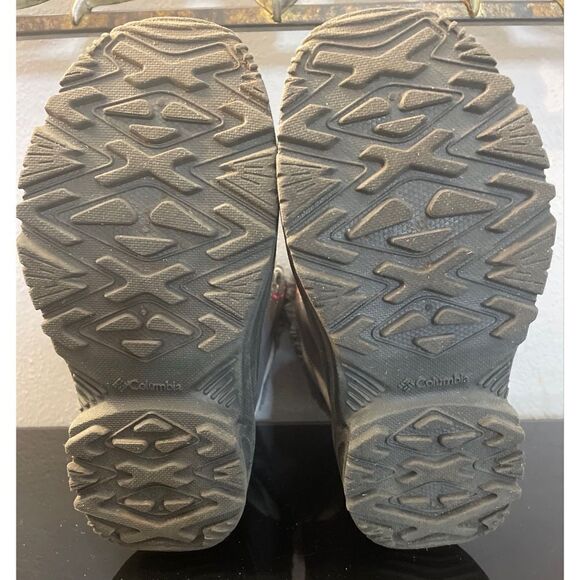 Columbia Bugaboot Gray Waterproof Insulated Lined Snow Boots Big Kids Youth 2 - Picture 10 of 14